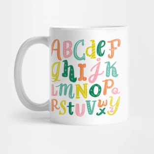 Chalky Alphabet Mug